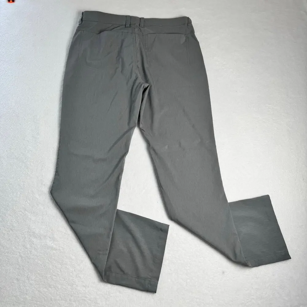 Jack Nicklaus 32x32 Gray Performance Golf Pants Stretch Flat Front Mens 32x32